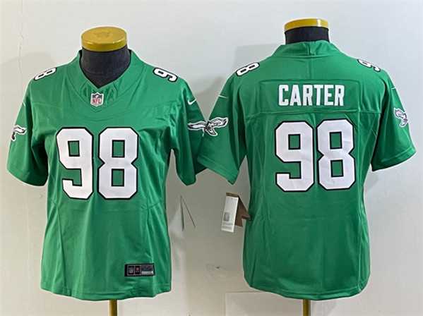 Women's Philadelphia Eagles #98 Jalen Carter Green 2023 F.U.S.E. Stitched Football Jersey(Run Small),We sell and wholesale Women's Philadelphia Eagles #98 Jalen Carter Green 2023 F.U.S.E. Stitched Football Jersey(Run Small) on line form chian!